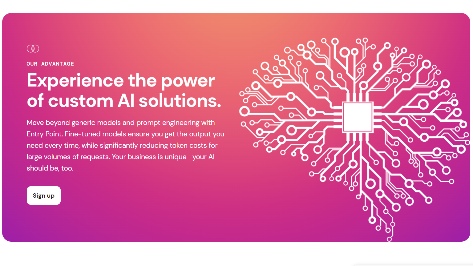 Entry Point AI. The Entry Point Advantage